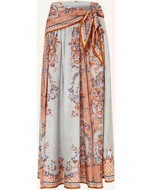 Zimmermann Satinrock ASTER aus Seide - Weiß