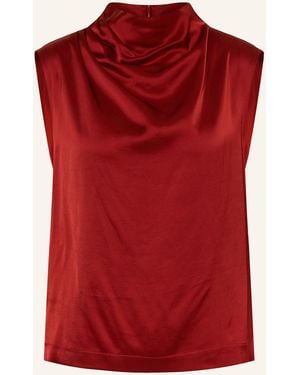 Ottod'Ame Blusentop aus Satin - Rot