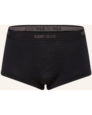 Super.natural Funktionswäsche-Panty TUNDRA175 BOYFRIEND mit Merinowolle - Schwarz