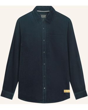 Scotch & Soda Cordhemd Regular Fit - Blau