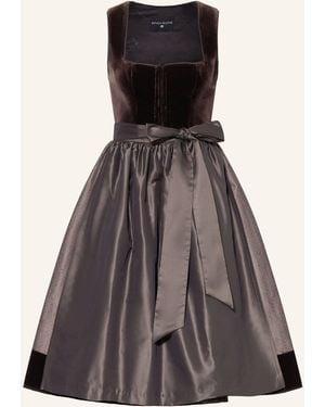 KINGA MATHE Dirndl TUZLA mit Glitzergarn - Braun