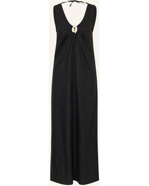 Seafolly Kleid PALERMO mit Leinen - Schwarz