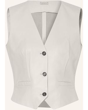 UTZON Anzugweste VARU DRAGON Extra Slim Fit - Natur