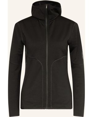 Icebreaker Midlayer-Jacke 560 ELEMENTAL aus Merinowolle - Schwarz
