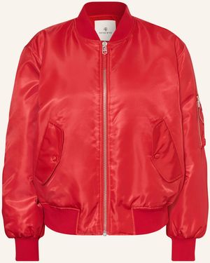 Anine Bing College-Jacke LEON aus Satin - Rot