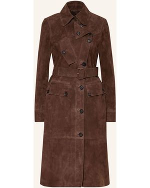 Belstaff Trenchcoat aus Leder - Braun
