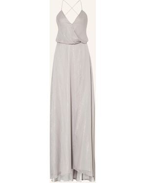 Unique Abendkleid mit Glitzergarn - Weiß