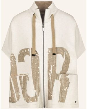 Monari Strickjacke mit Schmucksteinen - Natur