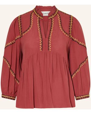 Ba&sh Blusenshirt TALSIE mit Rüschen und 3/4-Arm - Rot