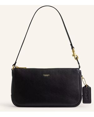 COACH Schultertasche PLAZA - Schwarz