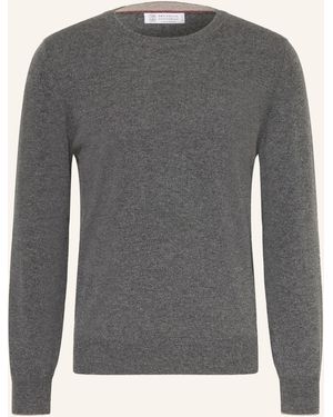 Brunello Cucinelli Cashmere-Pullover - Grau
