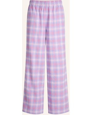 Skims Schlafhose FLANNEL aus Flanell - Lila
