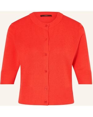 Windsor. Strickjacke aus Seide mit 3/4-Arm - Rot