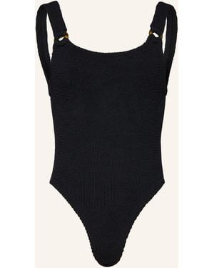 Hunza G Badeanzug DOMINO - Schwarz