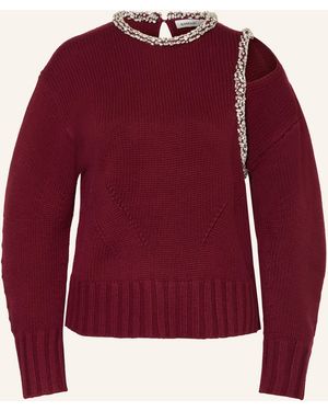 Jonathan Simkhai Pullover MONROE mit Schmucksteinen - Rot