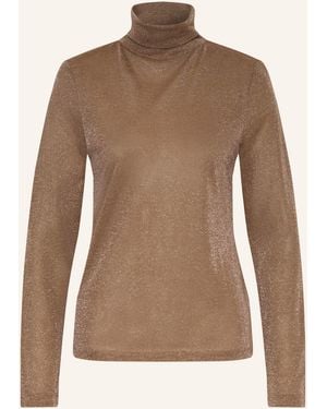 DRYKORN Rollkragenshirt ZERAFNE mit Glitzergarn - Braun