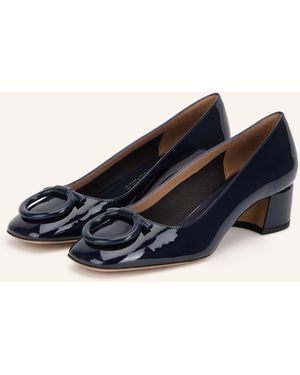 Ferragamo Lack-Pumps MARA 40 - Blau