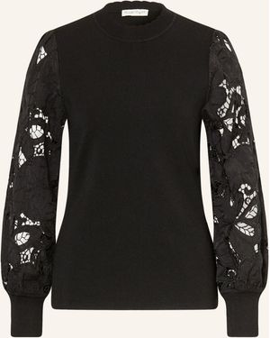 Phase Eight Pullover HARRIET mit Lochspitze - Schwarz