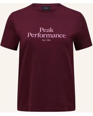Peak Performance T-Shirt ORIGINAL TEE - Rot