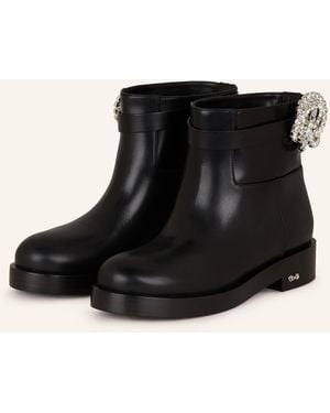Mach & Mach Biker Boots GALAXY mit Schmucksteinen - Schwarz