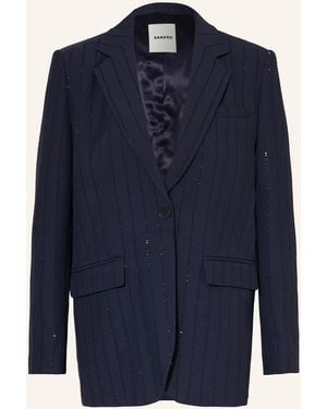 Sandro Longblazer mit Pailletten - Blau