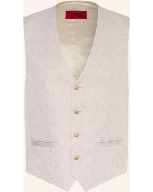 Wilvorst Anzugweste Slim Fit - Weiß