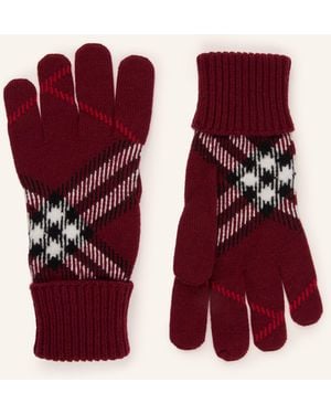Burberry Handschuhe mit Cashmere - Rot