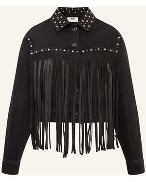 Mavi Jeansjacke JENNA mit Nieten - Schwarz