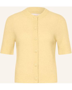 Samsøe & Samsøe Strickjacke SANOURA mit Merinowolle und Alpaka - Gelb