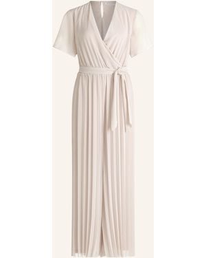 BETTY&CO Jumpsuit mit Plissees - Natur
