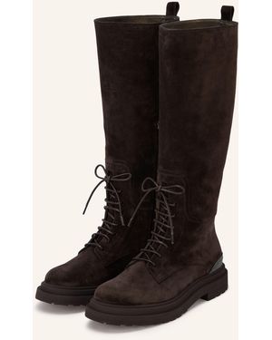 Brunello Cucinelli Stiefel mit Schmuckperlen - Schwarz