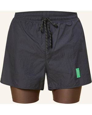 District Vision 2-in-1-Laufshorts - Blau