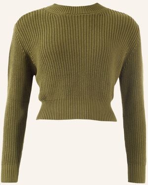 ADLYSH KURZER STRICKPULLOVER AUS BAUMWOLLE - Grün