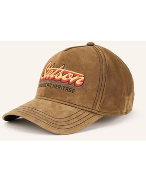 Stetson Leder-Cap - Natur