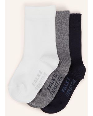 FALKE 3er-Pack Socken SENSITIVE - Grau