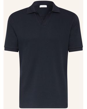 Eton Piqué-Poloshirt - Blau