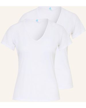 Odlo 2er-Pack Funktionswäsche-Shirt ACTIVE LIGHT - Weiß
