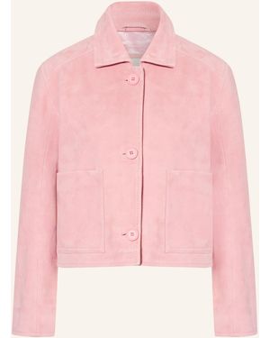 Herzen's Lederjacke - Pink