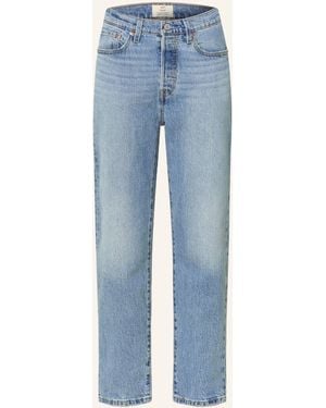 Levi's Straight Jeans 501 CROP - Blau