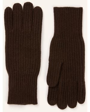 Mrs & HUGS Handschuhe mit Cashmere - Braun
