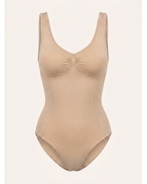 Snocks Shaping Body mit breiten Trägern - Natur