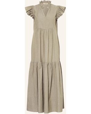 Mos Mosh Kleid MMWALDY IZHA mit Rüschen - Natur