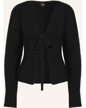 BOSS Strickjacke FUMM - Schwarz