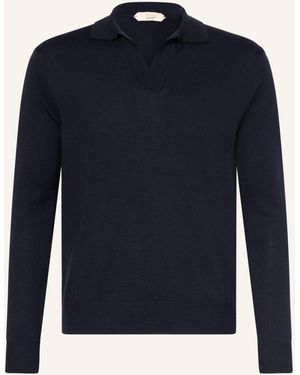 Aurélien Strick-Poloshirt aus Merinowolle - Blau