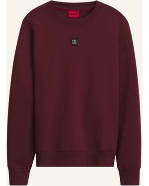 HUGO Sweatshirt DETTIL Relaxed Fit - Lila