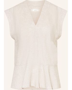 Inwear Blusentop RIMONEIW mit Leinen - Natur