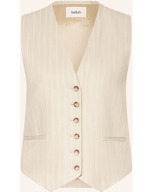 Ba&sh Blazerweste PATSY mit Leinen - Natur
