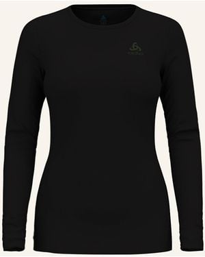 Odlo Funktionswäsche-Shirt NATURAL MERINO 260 aus Merinowolle - Schwarz