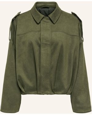 ONLY Jacke in Lederoptik - Grün