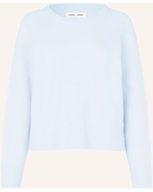 Samsøe & Samsøe Pullover NOR O-N SHORT mit Alpaka - Weiß